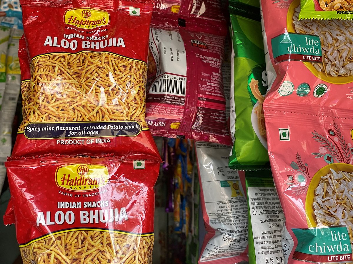 Haldiram’s aloo bhujia.Photographer: Ramsey Al-Rikabi/Bloomberg