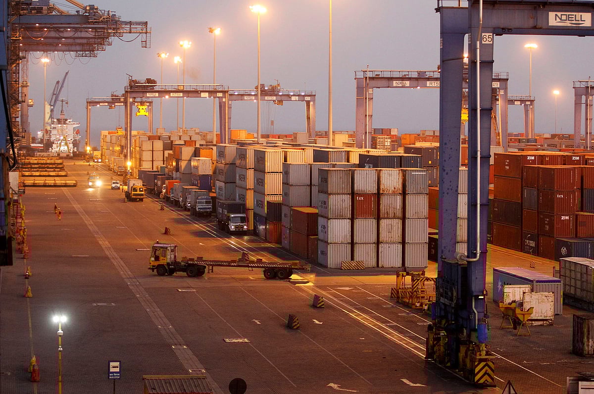 <div class="paragraphs"><p>FILE PHOTO: A view of a container terminal is seen at Mundra Port, one of the ports handled by Adani Ports and Special Economic Zone Ltd. in Gujarat. (Amit Dave/File Photo/Reuters)</p></div>