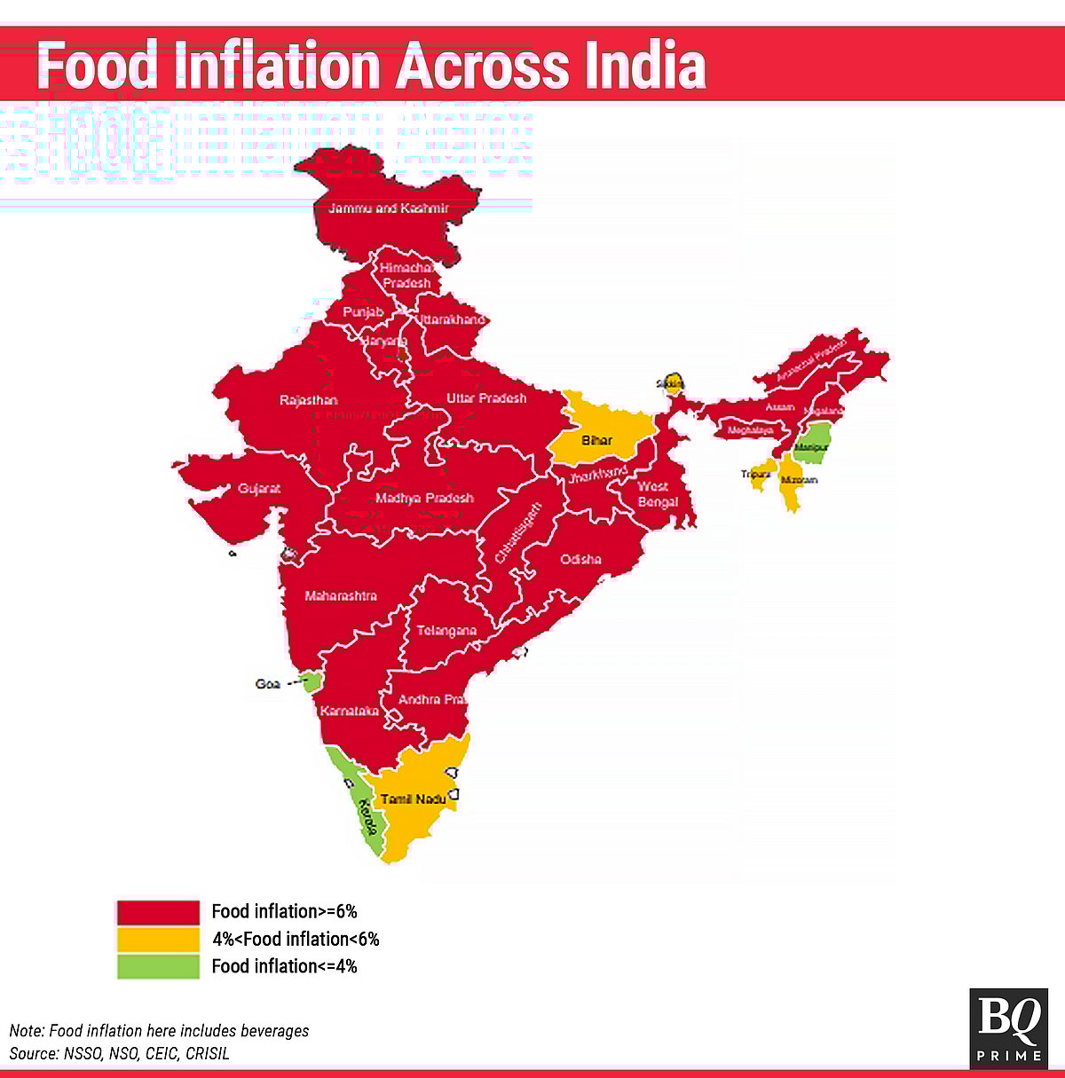 Food Inflation To Remain High In FY23: Crisil