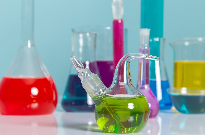 <div class="paragraphs"><p>Chemical solutions kept in flasks inside a R&amp;D lab. (Source: freepik)</p></div>