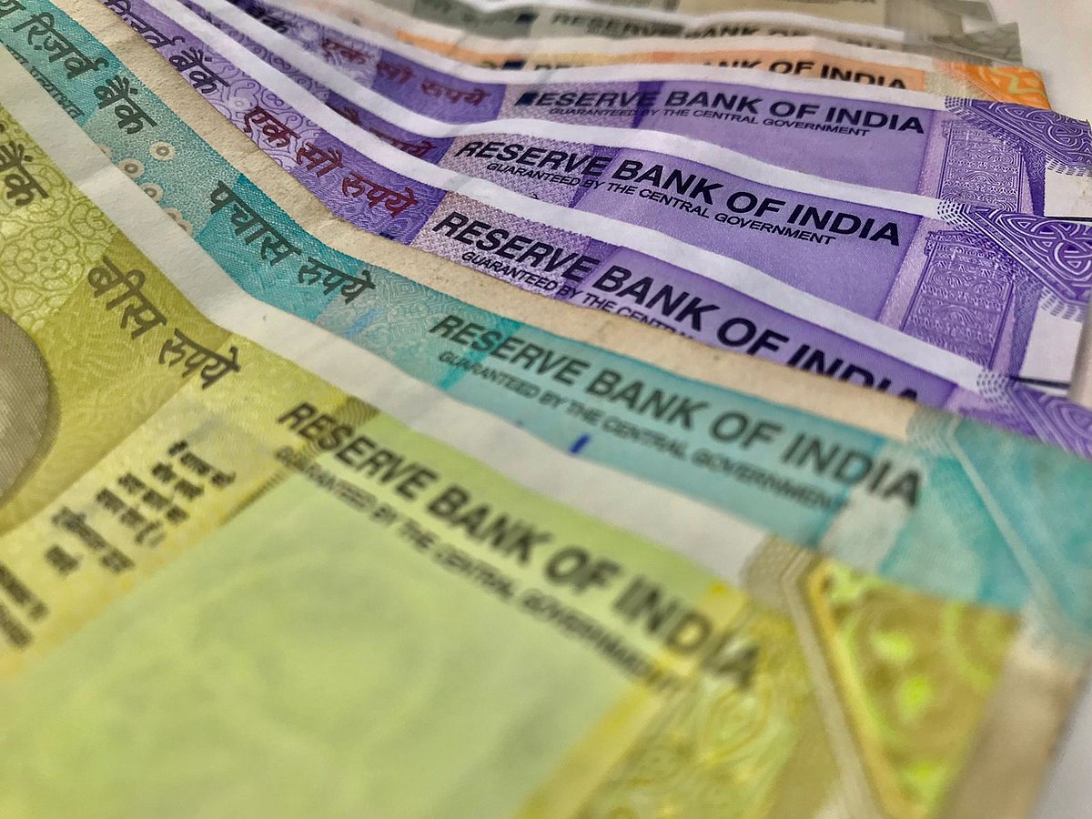 <div class="paragraphs"><p>Various denominations of Indian rupee, a five hundred, one hundred, twenty rupee  Indian banknotes are arranged for photograph. (Photo: Vijay Sartape/ BQ Prime).</p></div>