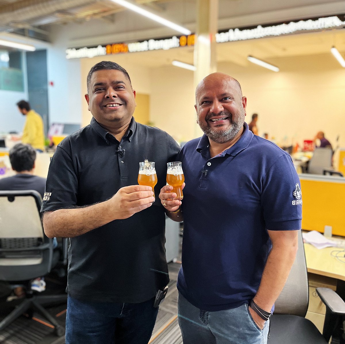 <div class="paragraphs"><p>Ankur Jain, CEO, Bira 91 (left), with Rahul Singh, CEO, The Beer Cafe. (Photo: BQ Prime)</p></div>
