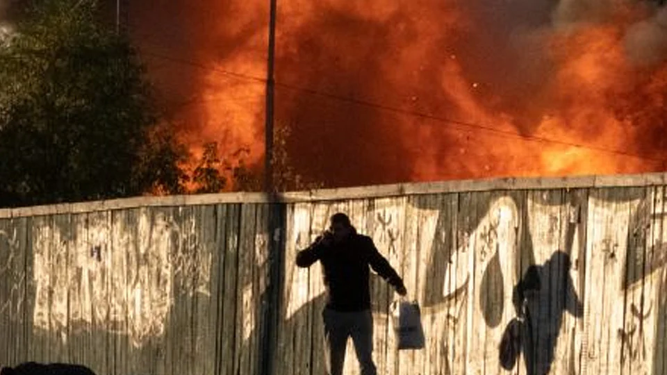 WATCH: Kyiv explosions aftermath.Source: Bloomberg