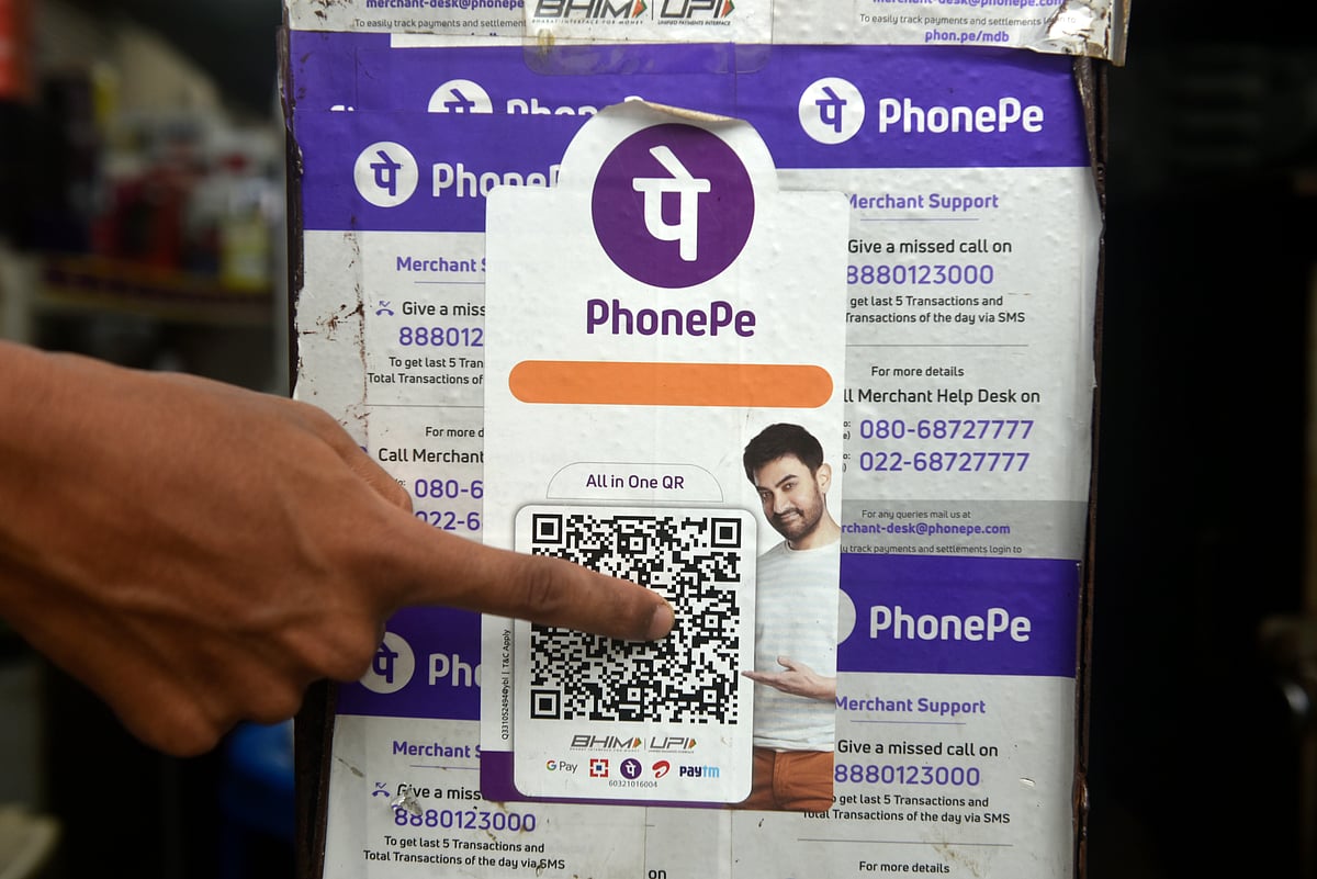 <div class="paragraphs"><p>PhonePe bar code can be seen of a shop in Kolkata, India. (Photo: Reuters)</p></div><div class="paragraphs"><p><strong><br></strong></p></div>