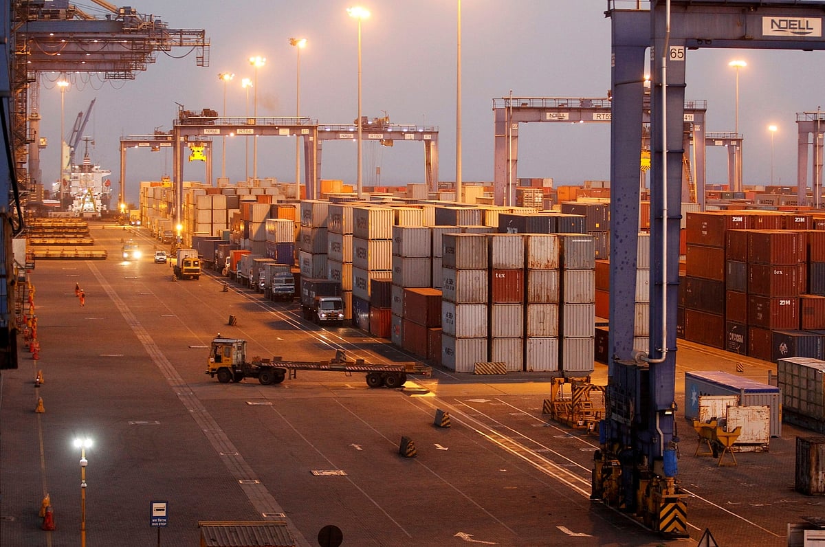 <div class="paragraphs"><p>A view of a container terminal is seen at Mundra Port, one of the ports handled by Adani Ports and Special Economic Zone Ltd. in Gujarat. (Amit Dave/File Photo/Reuters)</p></div>