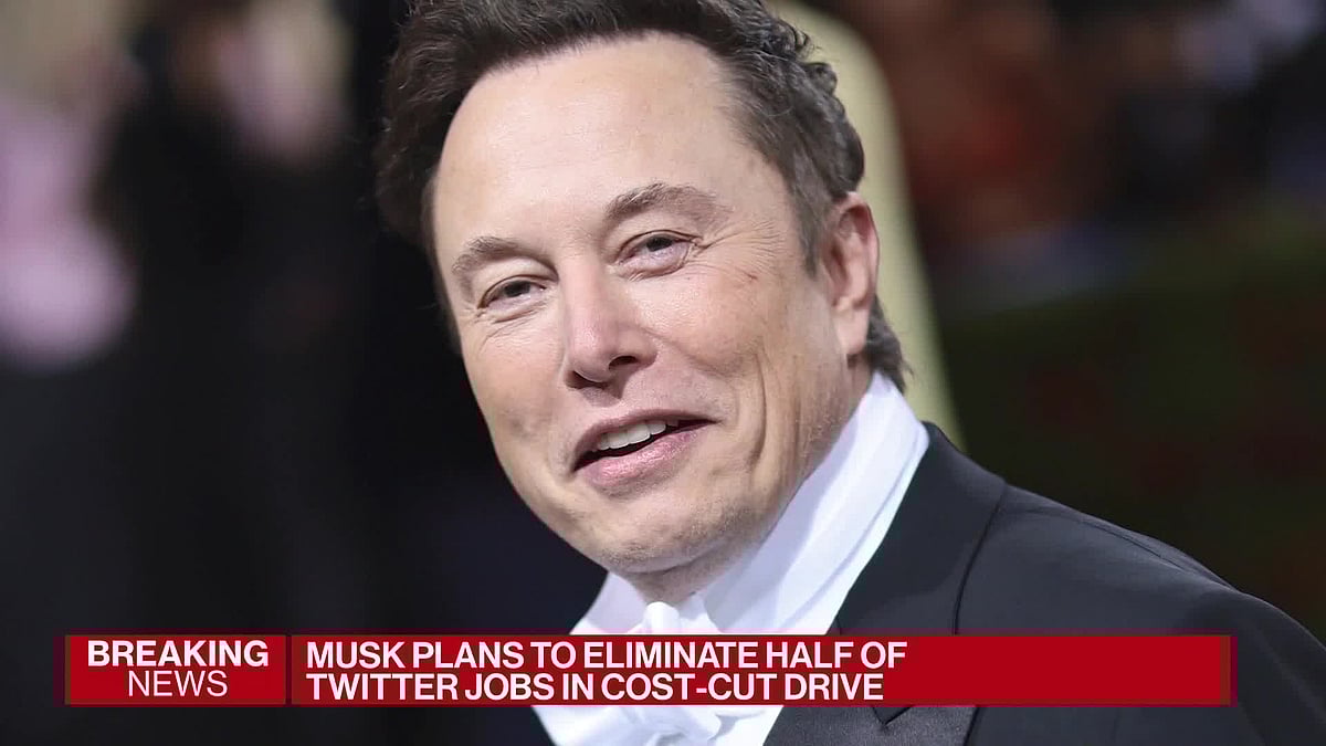 WATCH: Elon Musk plans to cut half of the Twitter’s workforce and aims to start selling blue verification badges for user profiles as soon as next week.Source: Bloomberg