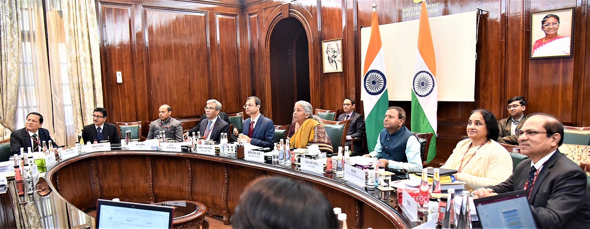 <div class="paragraphs"><p>Finance Minister Nirmala Sitharaman chaired the 48th GST Council meeting virtually from&nbsp;New Delhi on Dec. 17, 2022.&nbsp;(Source: Finance Ministry/Twitter)</p></div>