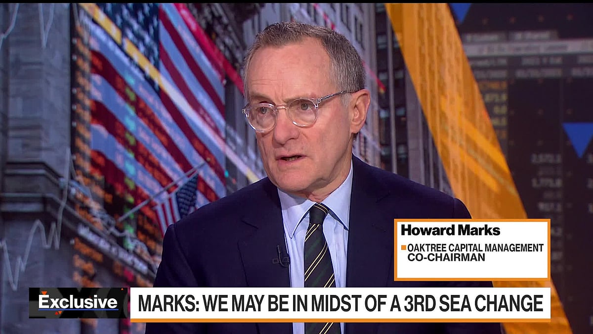 Billionaire Howard Marks, Oaktree Capital Management co-chairman, explains why he thinks financial markets may be in the middle of the third sea change of the last 50 years. He speaks during an interview with Romaine Bostick on “BloombergMarkets: The Close.”