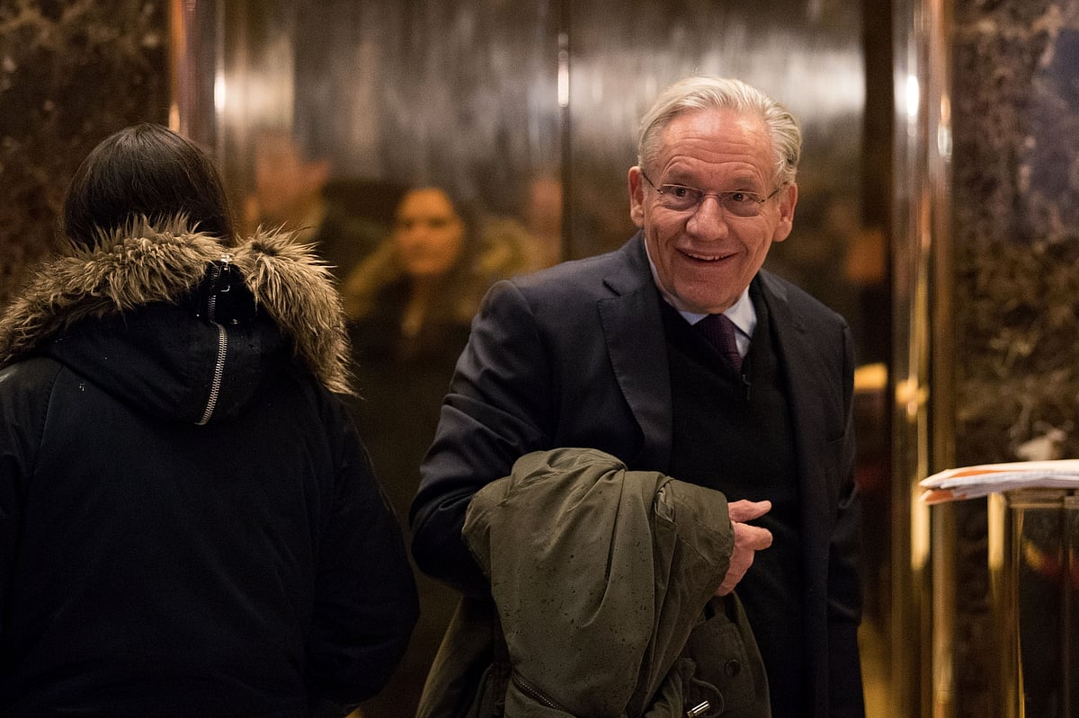 Bob Woodward at Trump Tower in January 2017 in New York City.Photographer: Drew Angerer/Getty Images