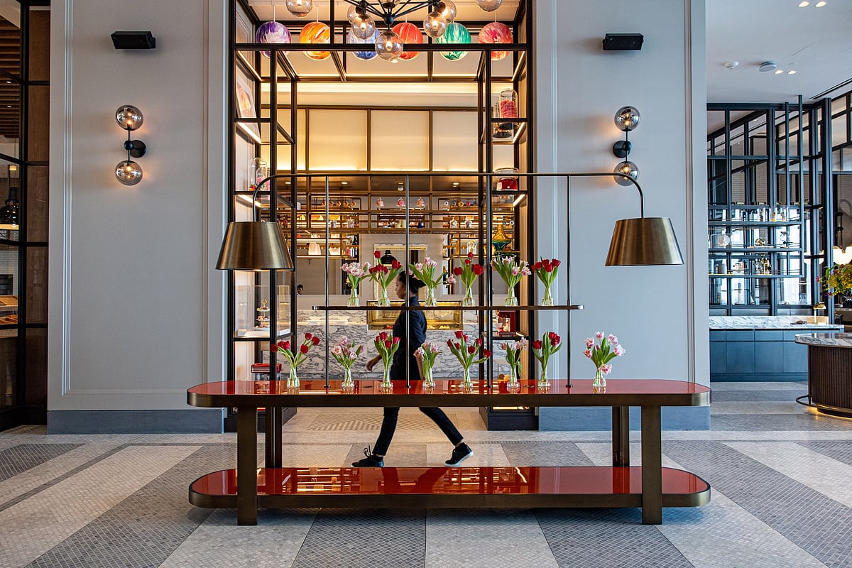 The restaurant entrance area inside Atlantis The Royal.Photographer: Christopher Pike/Bloomberg