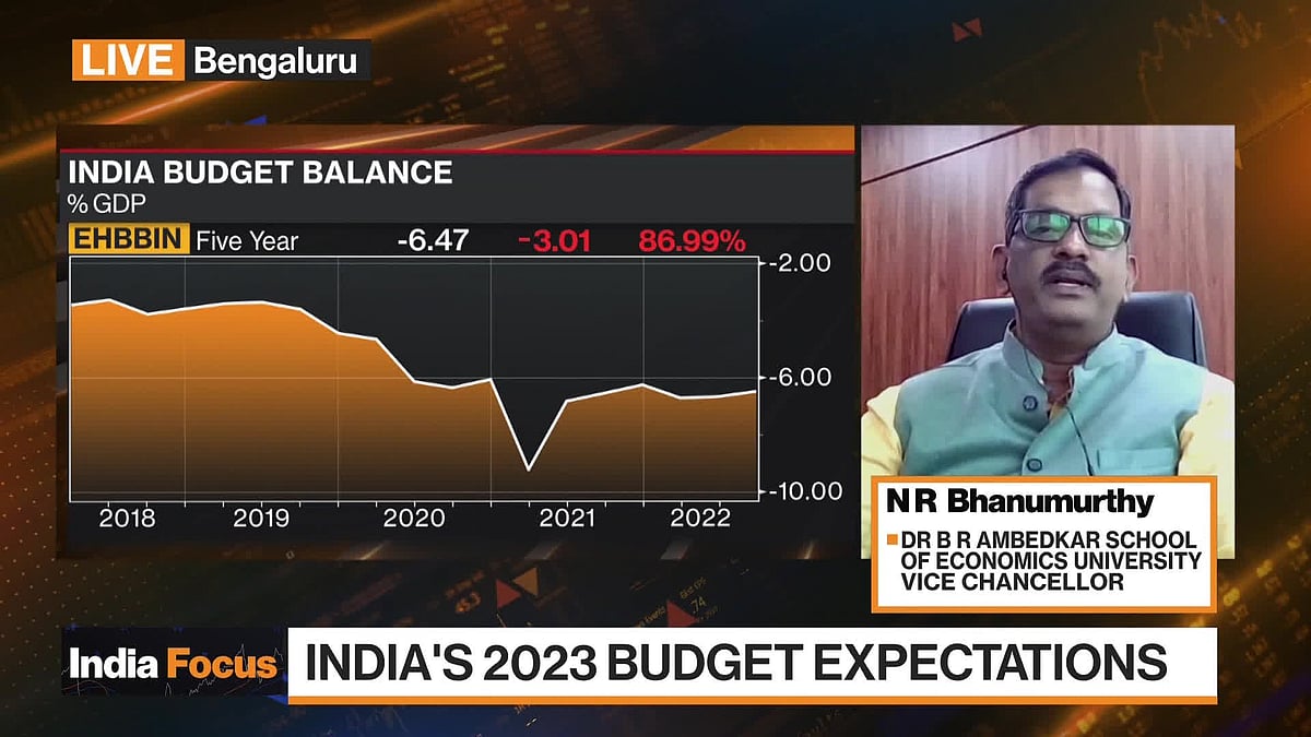 In today’s “India Focus” segment, N R Bhanumurthy, vice chancellor at Dr. B.R. Ambedkar School of Economics University, discusses what he is expecting in India’s 2023 budget and his outlook for the economy. He speaks on Bloomberg Television.Source: Bloomberg