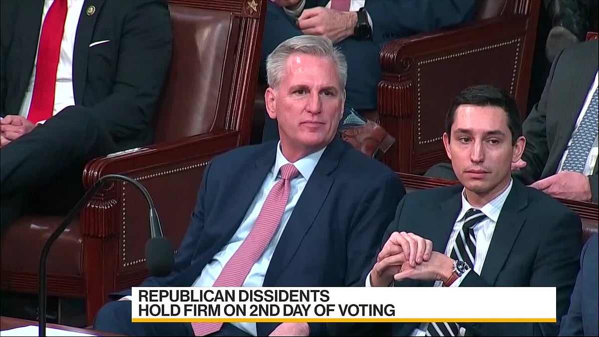 WATCH: US House Republican leader Kevin McCarthy has failed for a sixth time in his bid to be elected speaker, blocked again by a group of party dissidents.Source: Bloomberg
