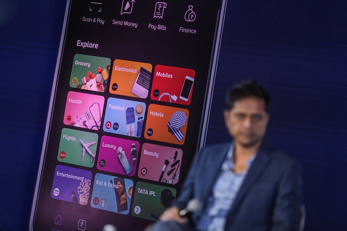 The Tata NEU app Photographer: Dhiraj Singh/Bloomberg