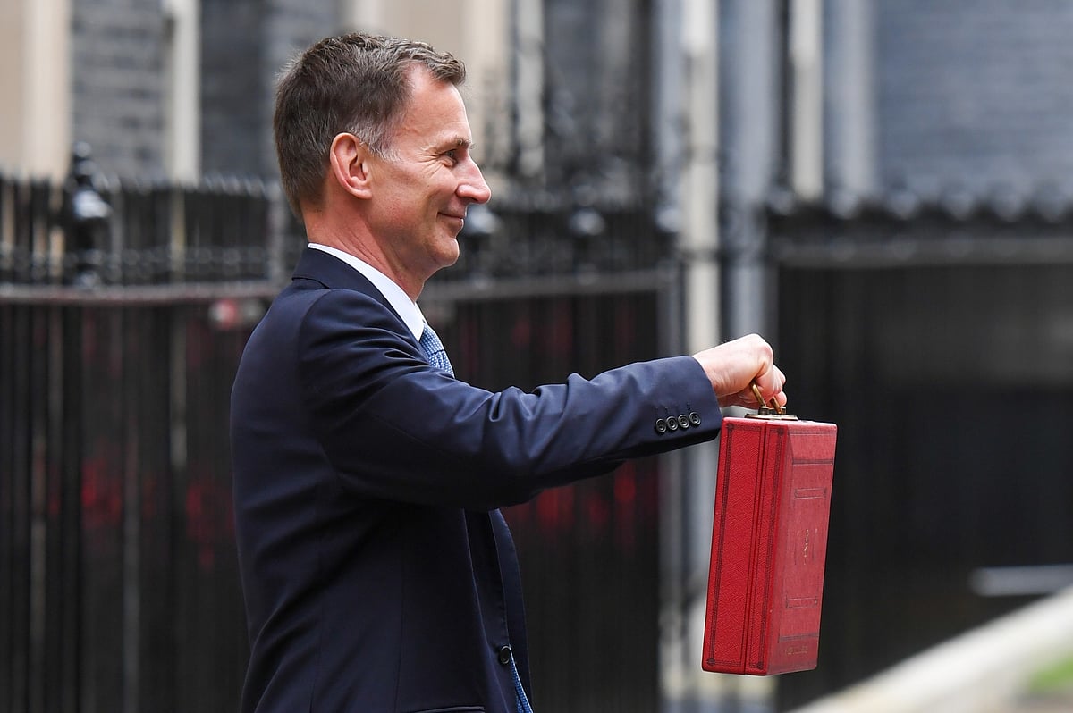 Jeremy Hunt, UK chancellor of the exchequer, outside 11 Downing Street in London on Wednesday.Source: Bloomberg