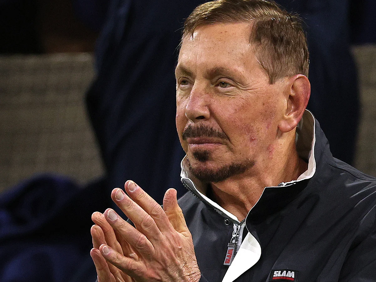 Larry Ellison on March 11.Photographer: Harry How/Getty Images