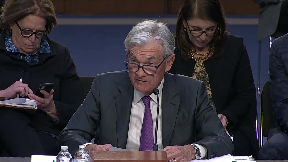 Watch: Fed Chair Powell says the pace of rate hikes could increase.Source: Bloomberg