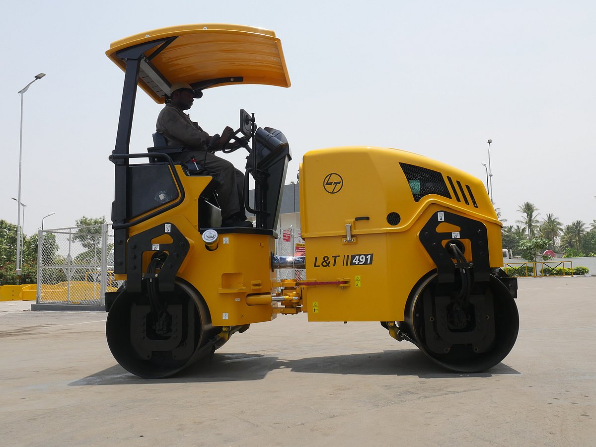 <div class="paragraphs"><p>A Larsen &amp; Toubro manufactured soil compactor (Source: Company website)</p></div>