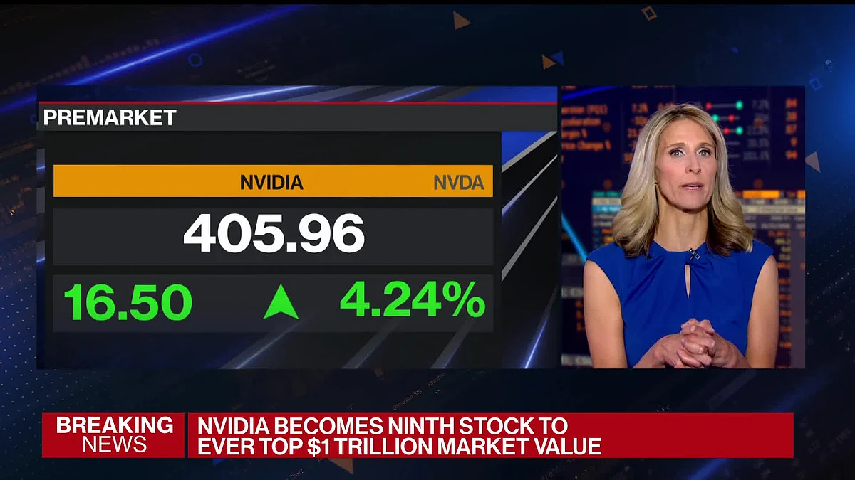 Watch: Nvidia crosses $1 trillion in market value.Source: Bloomberg