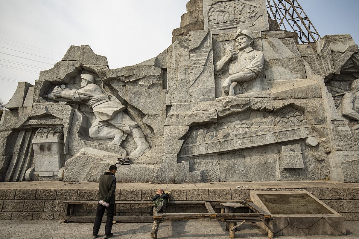 The Hegang Mineral Mountain Park. Local officials are touting tourism and new industries like graphite mining to reduce the city’s reliance on coal.Photographer: Qilai Shen/Bloomberg