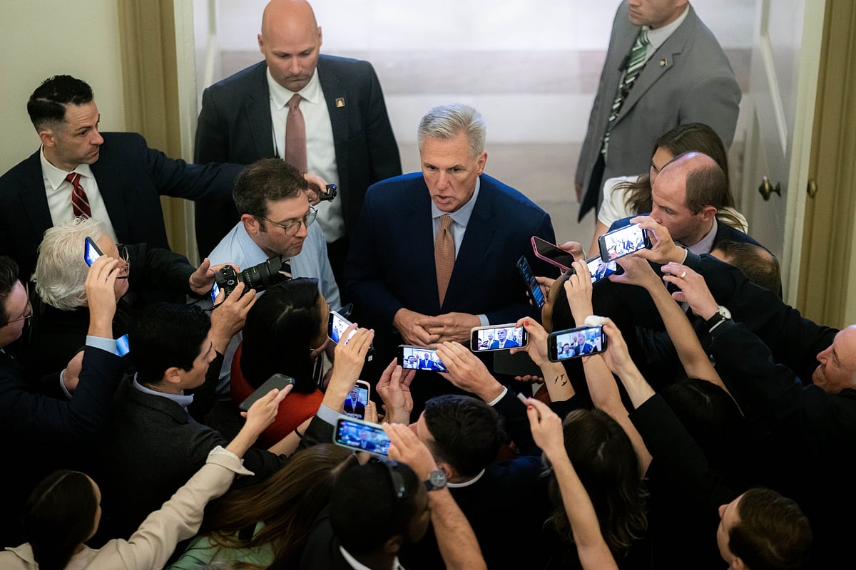Kevin McCarthy at the US Capitol on May 23.Photographer: Nathan Howard/Bloomberg