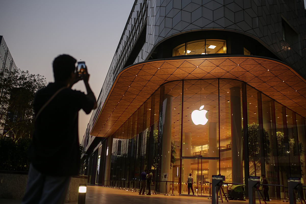 The new Apple store in Mumbai, earlier in April. Photographer: Dhiraj Singh/Bloomberg