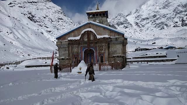 <div class="paragraphs"><p> The Kedarnath shrine.&nbsp;</p></div>
