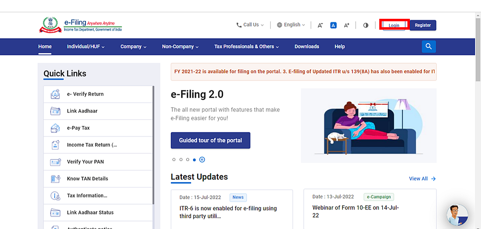 <div class="paragraphs"><p><strong>Source: Income Tax e-Filing Website</strong></p></div>