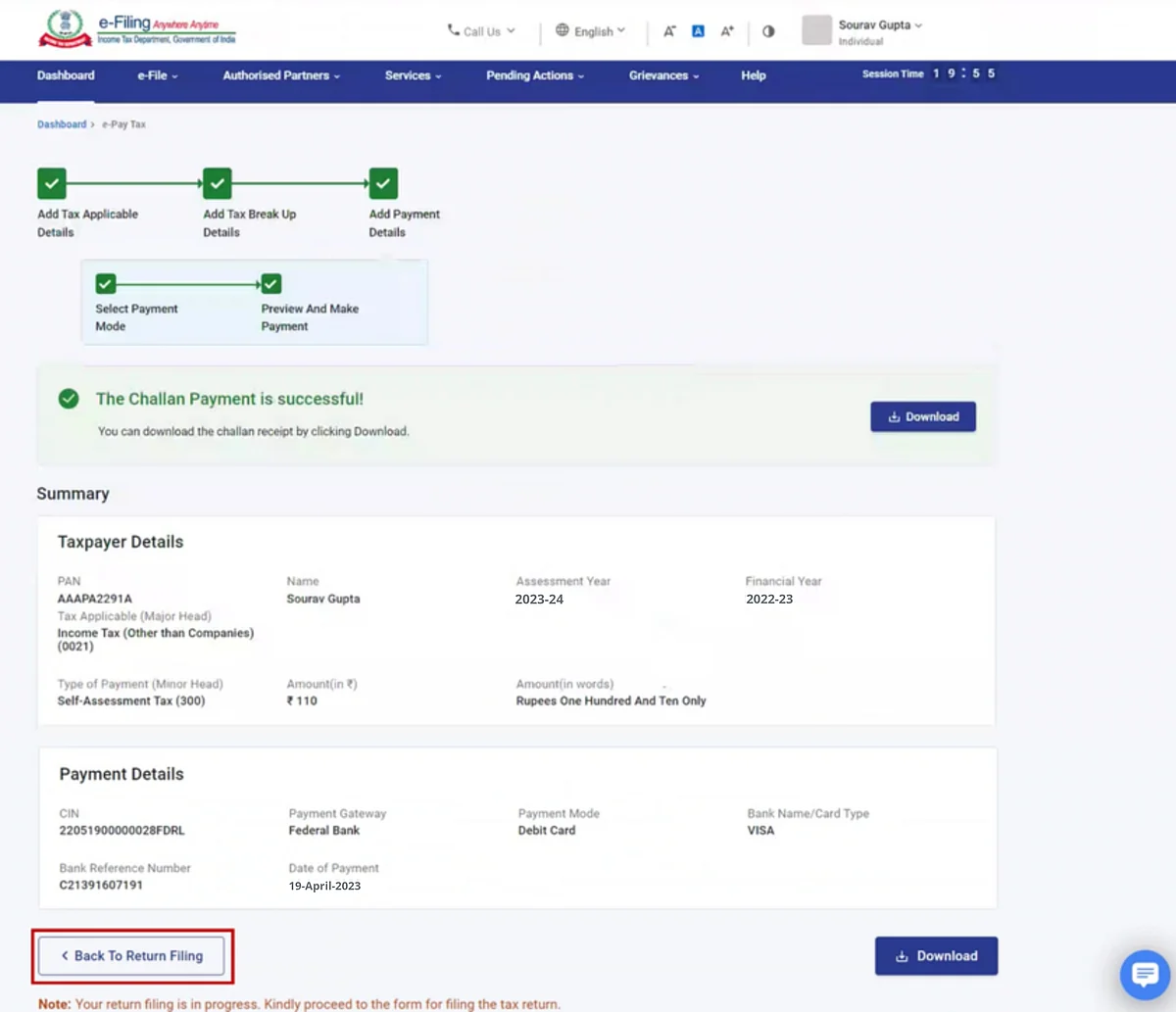 <div class="paragraphs"><p><strong>Source: Income Tax e-Filing Website</strong></p></div>