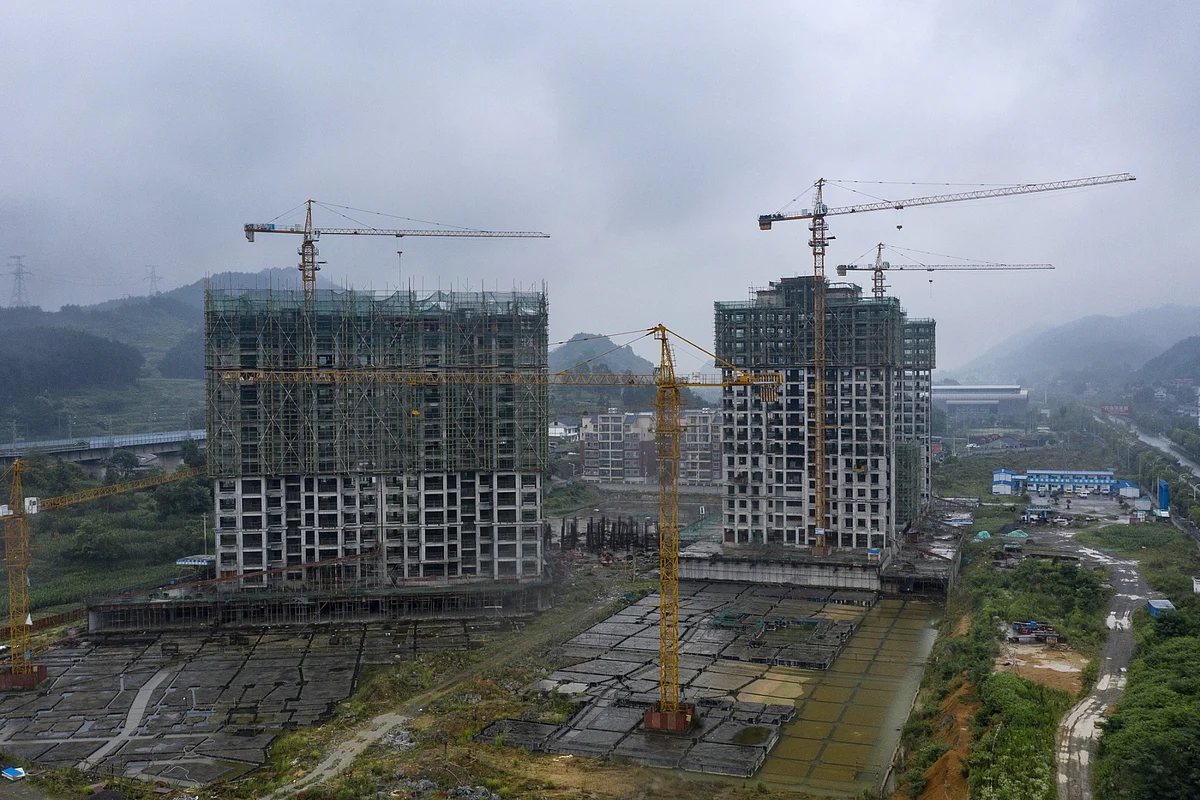 A stalled housing construction project in Zunyi, Guizhou province.Photographer: Qilai Shen/Bloomberg