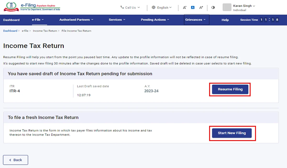 <div class="paragraphs"><p><strong>Source: Income Tax e-Filing Website</strong></p></div>