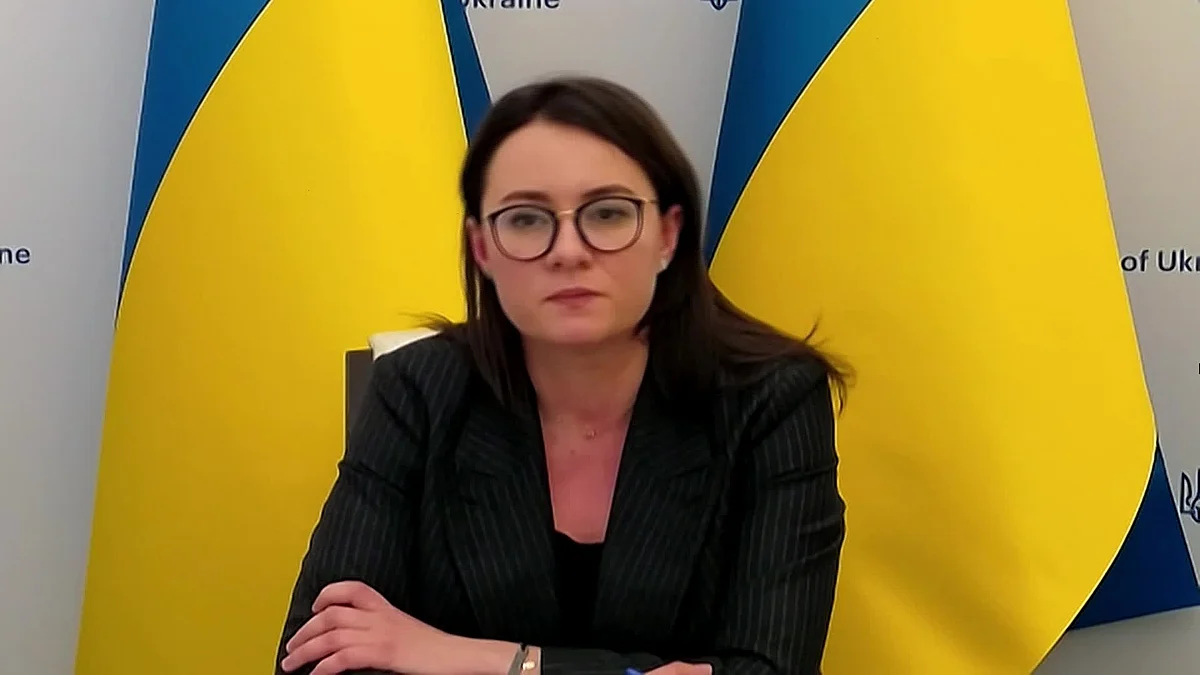WATCH: Ukraine’s Economy Minister Yulia Svyrydenko tells Bloomberg’s Oliver Crook that the dam destroyed in Ukraine was ‘definitely’ attacked by Russia and should be considered an ‘ecological weapon of mass destruction’.