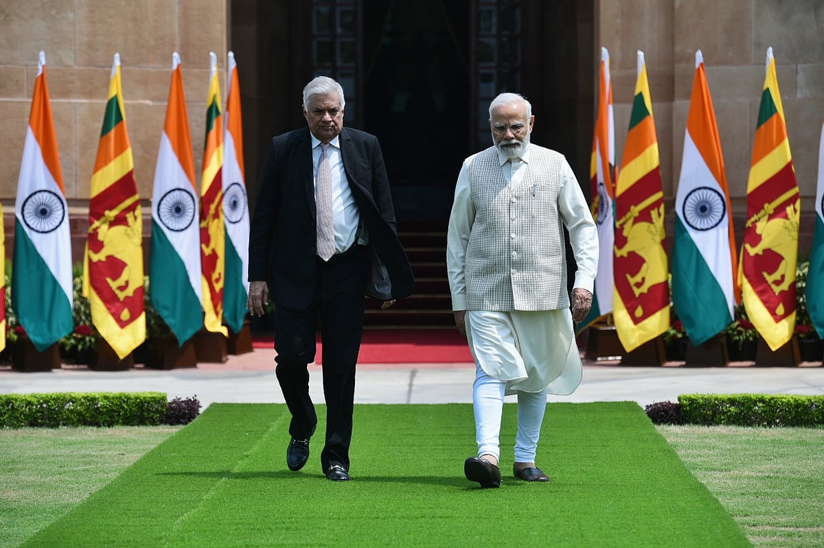 <div class="paragraphs"><p>PM Narendra Modi with Sri Lankan President Ranil Wickremesinghe. (Photo source: Narendra Modi/Twitter)&nbsp;</p></div>