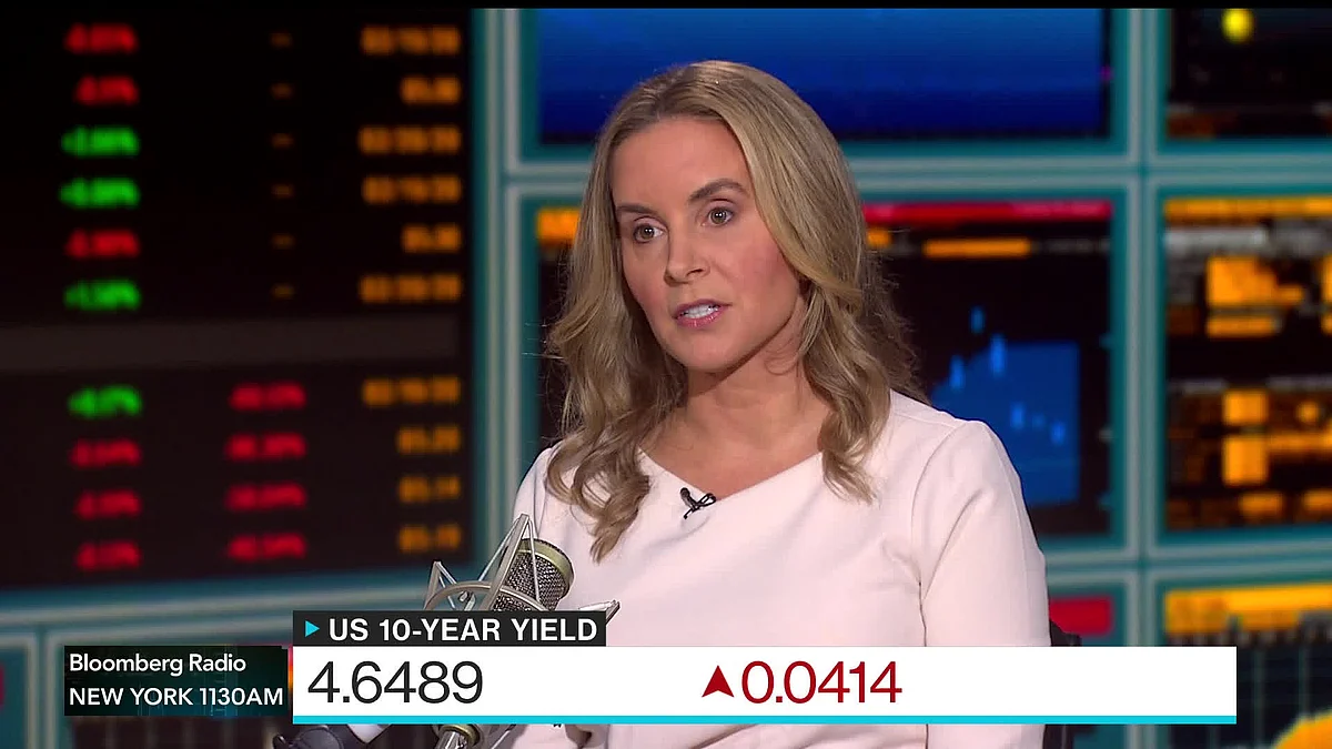 Amanda Lynam, BlackRock’s head of macro credit research, says the outperformance of lower-quality credit assets this year isn’t sustainable due to the economic headwinds her firm sees. “They’ve had the best performance year to date. We don’t think that that is sustainable over the long term,” she says on “Bloomberg Surveillance.”Source: Bloomberg
