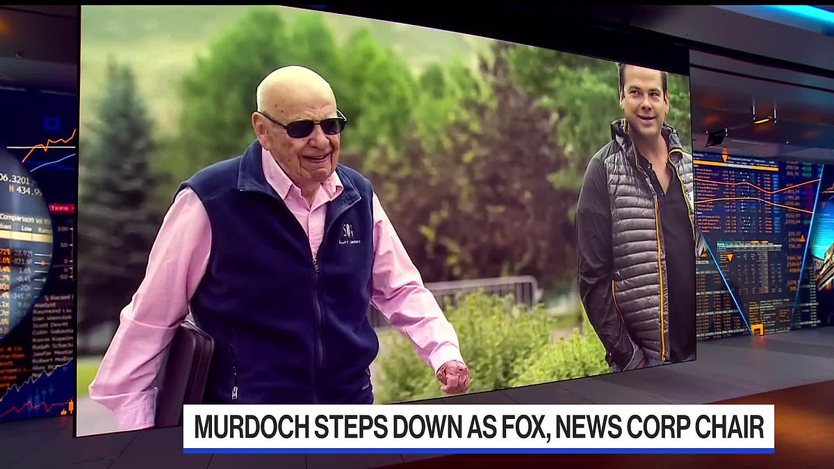 WATCH: Rupert Murdoch is stepping down at Fox and News Corp.Source: Bloomberg