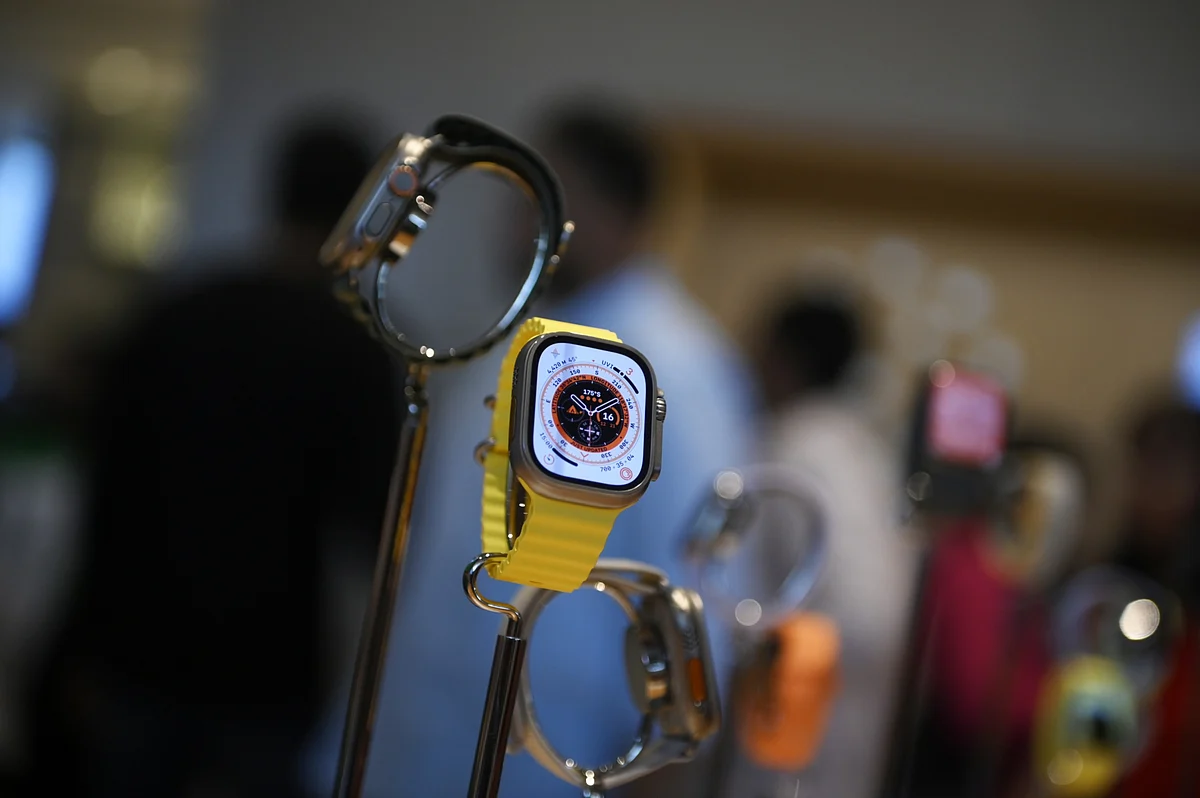 Last year’s Apple Watch Ultra.Photographer: Indranil Aditya/Bloomberg