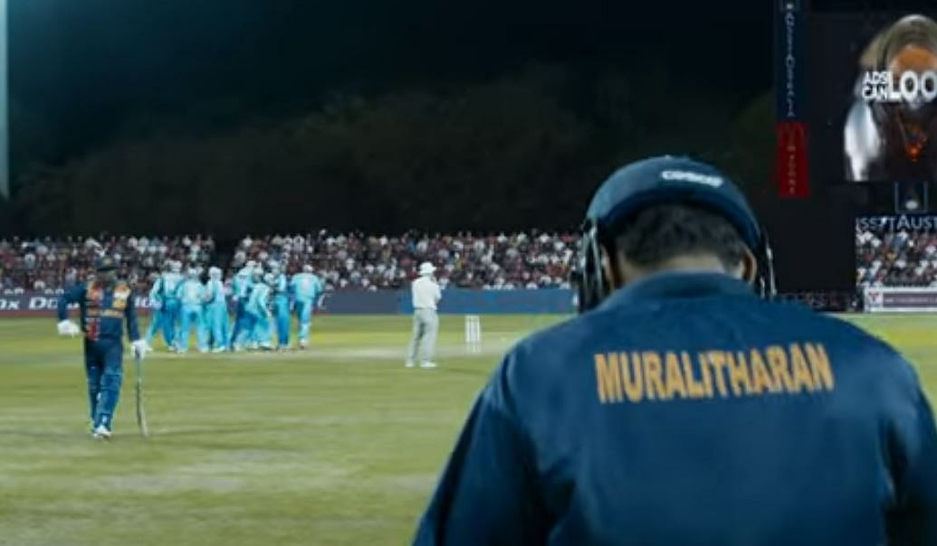 <div class="paragraphs"><p>Screengrab from the trailer of the movie 800 based on Muthiah Muralitharan </p></div>
