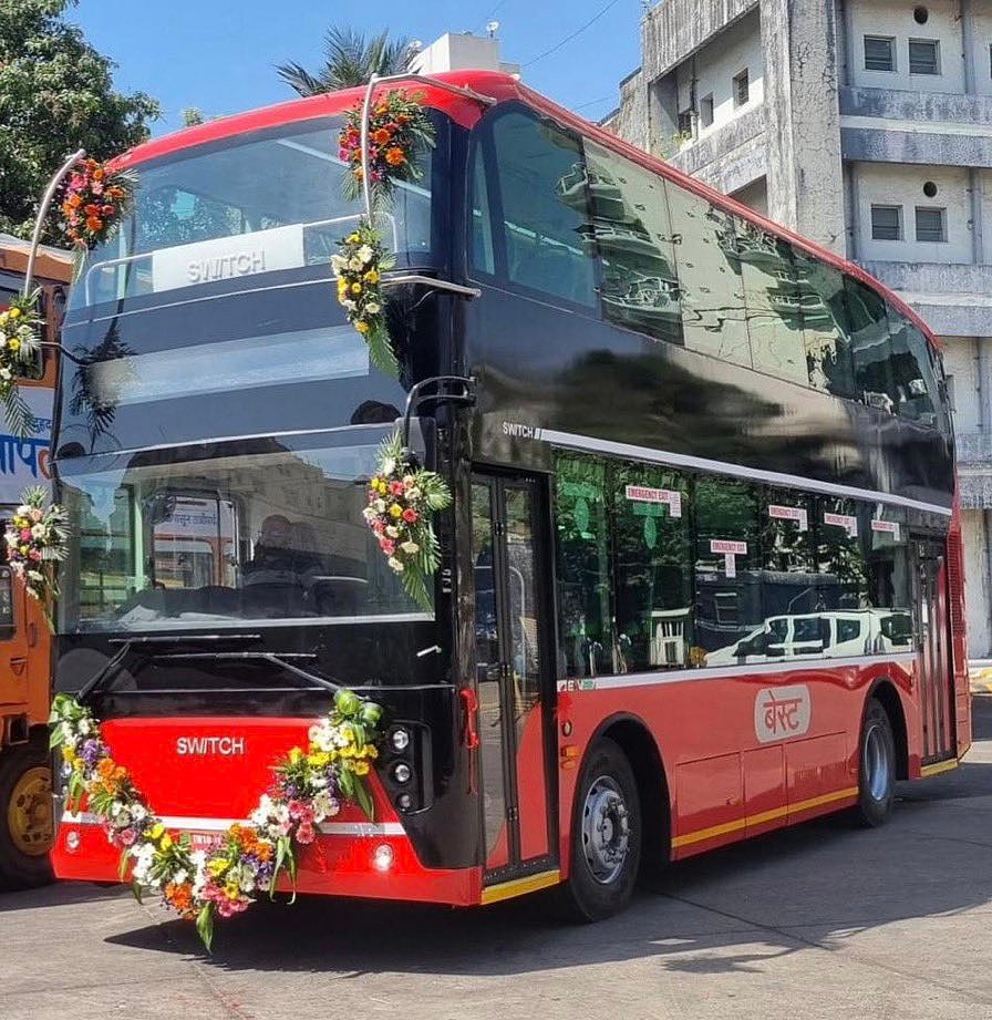 <div class="paragraphs"><p>Red double decker electric bus. Source: X.com</p></div>