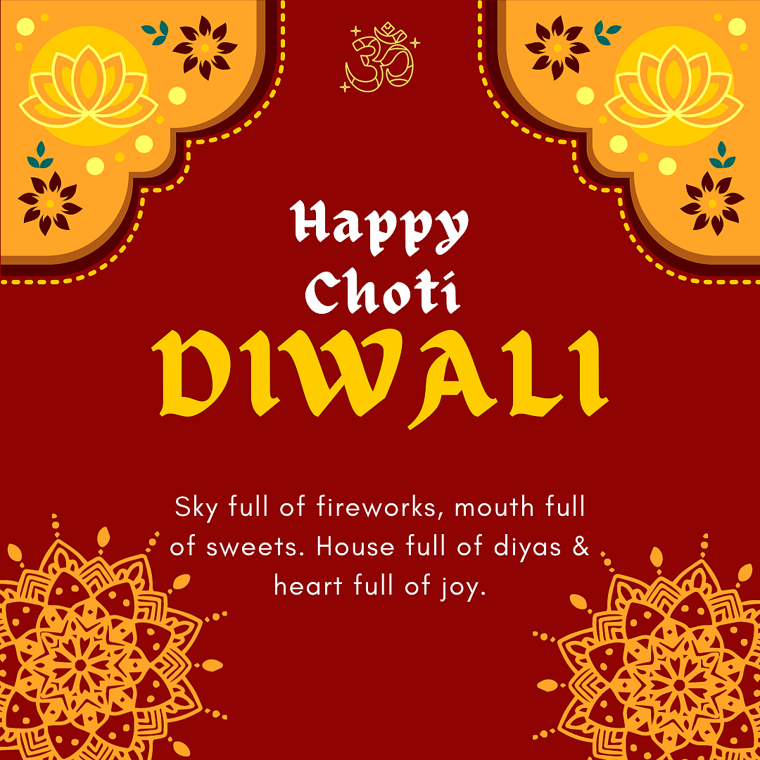 <div class="paragraphs"><p>Happy Choti Diwali Image. Source: Canva</p></div>