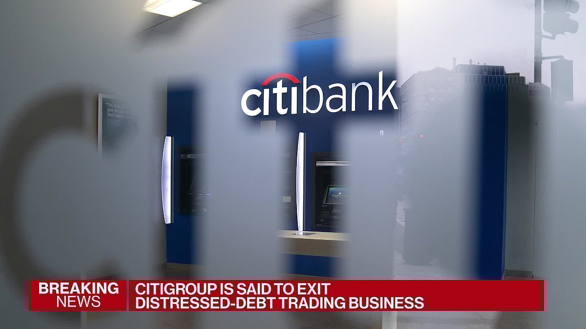 WATCH: Citigroup will exit the distressed-debt trading business according to sources briefed on the matter.Source: Bloomberg