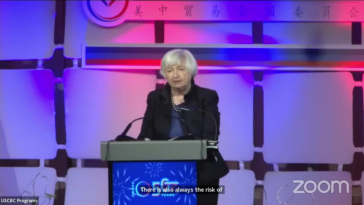 “We aim to make our communication resilient.” Treasury Secretary Janet Yellen speaks about the relations between the world’s two largest economies.Source: Bloomberg