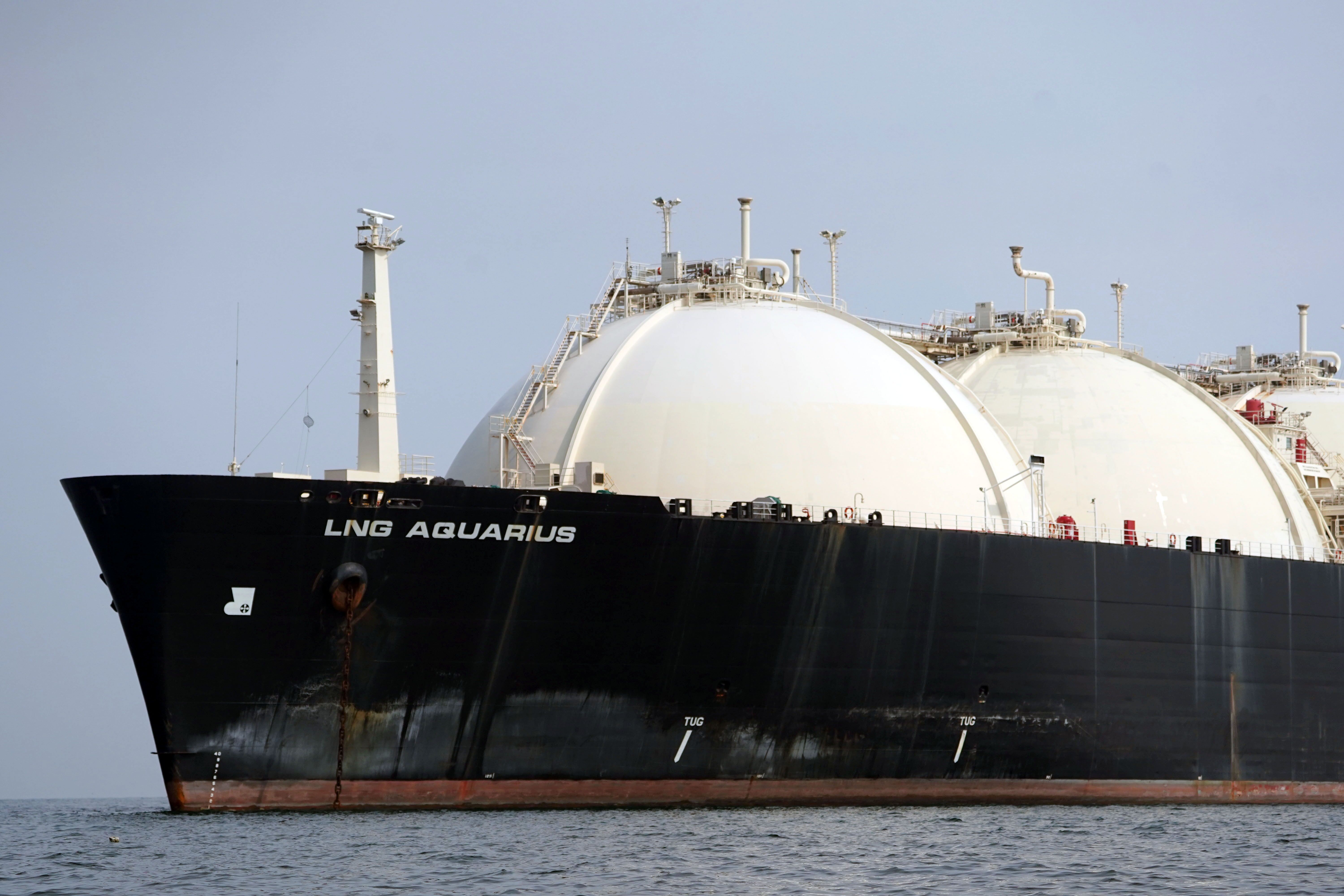 <div class="paragraphs"><p>The LNG Aquarius liquefied natural gas tanker at Java Sea offshore in Jakarta, Indonesia. (Photographer: Dimas Ardian/Bloomberg)</p></div>