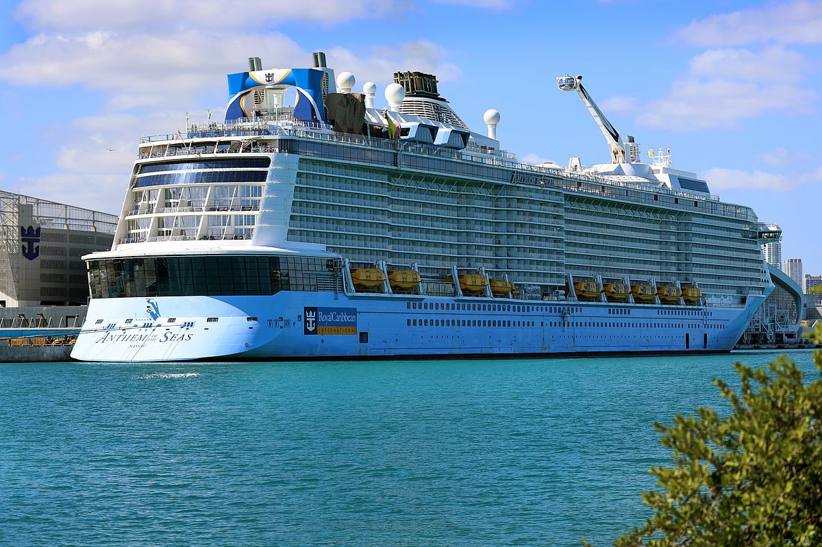 , a Royal Caribbean ship, in Miami.Photographer: Joe Raedle/Getty Images