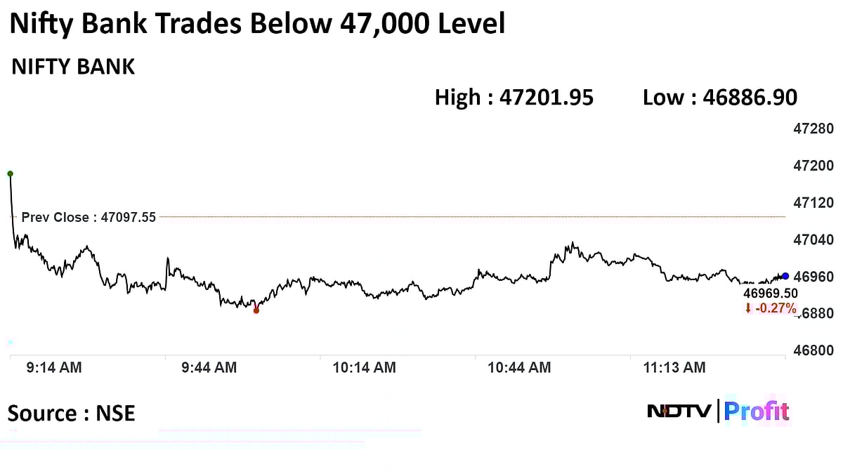 Sensex, Nifty Trade Near Day's Low As Infosys, TCS, ICICI Bank Drag: Midday Market Update