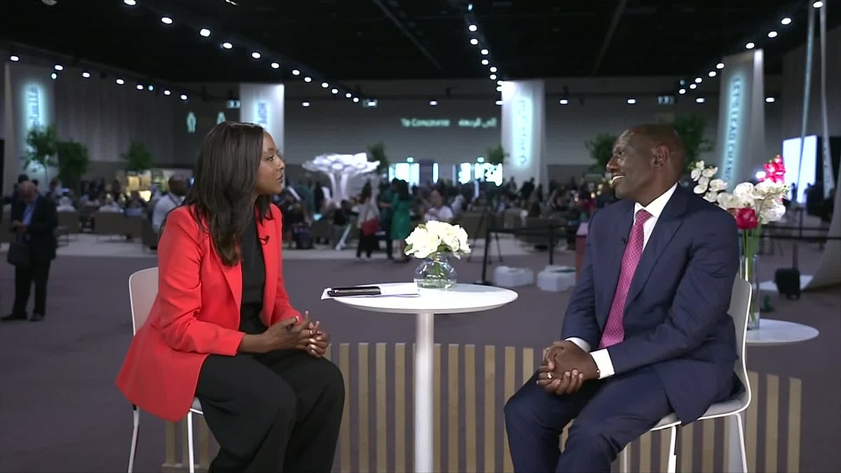 Kenyan President William Ruto speaks to Bloomberg at COP28.Source: Bloomberg