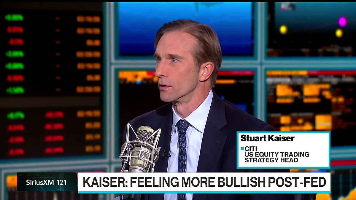 Stuart Kaiser, US equity trading strategist head at Citi, says that bullishness “has a wider window to perform in going to 2024.”Source: Bloomberg