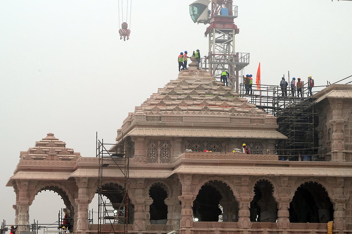 The Ram Temple in Ayodhya, Uttar Pradesh, India.Photographer: Prakash Singh/Bloomberg