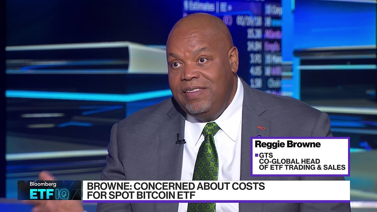 GTS Co-Global Head of ETF Trading and Sales, Reggie Browne, discusses the spot Bitcoin ETF.Source: Bloomberg.