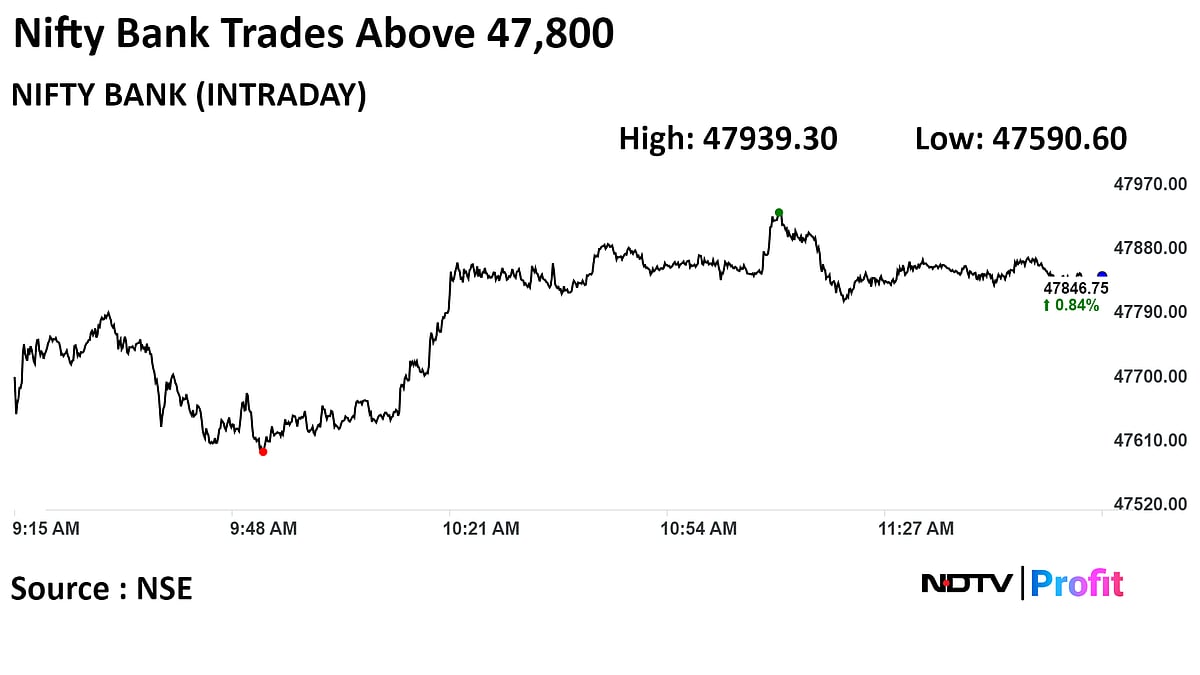 Sensex, Nifty Near Day's High Led By L&T, IT Stocks: Midday Market Update