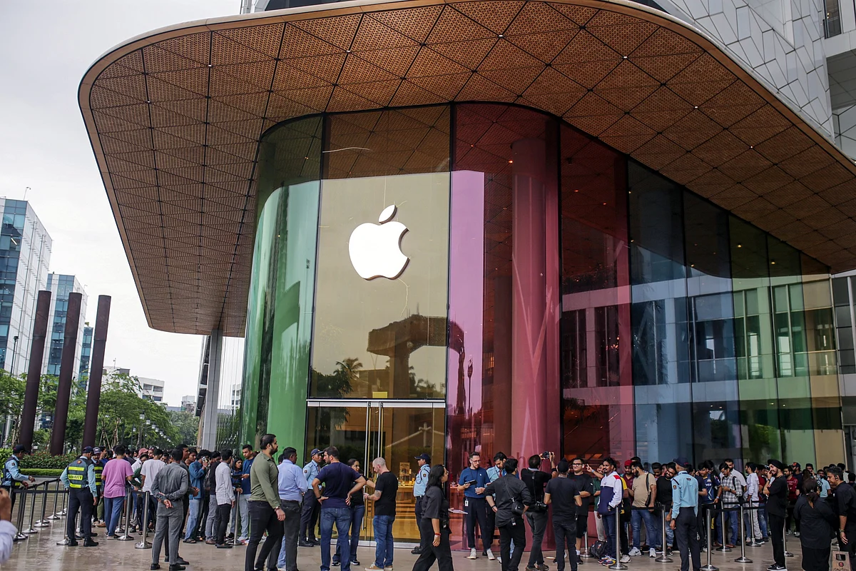 India now accounts for more than 7% of the iPhone’s global output.Photographer: Dhiraj Singh/Bloomberg