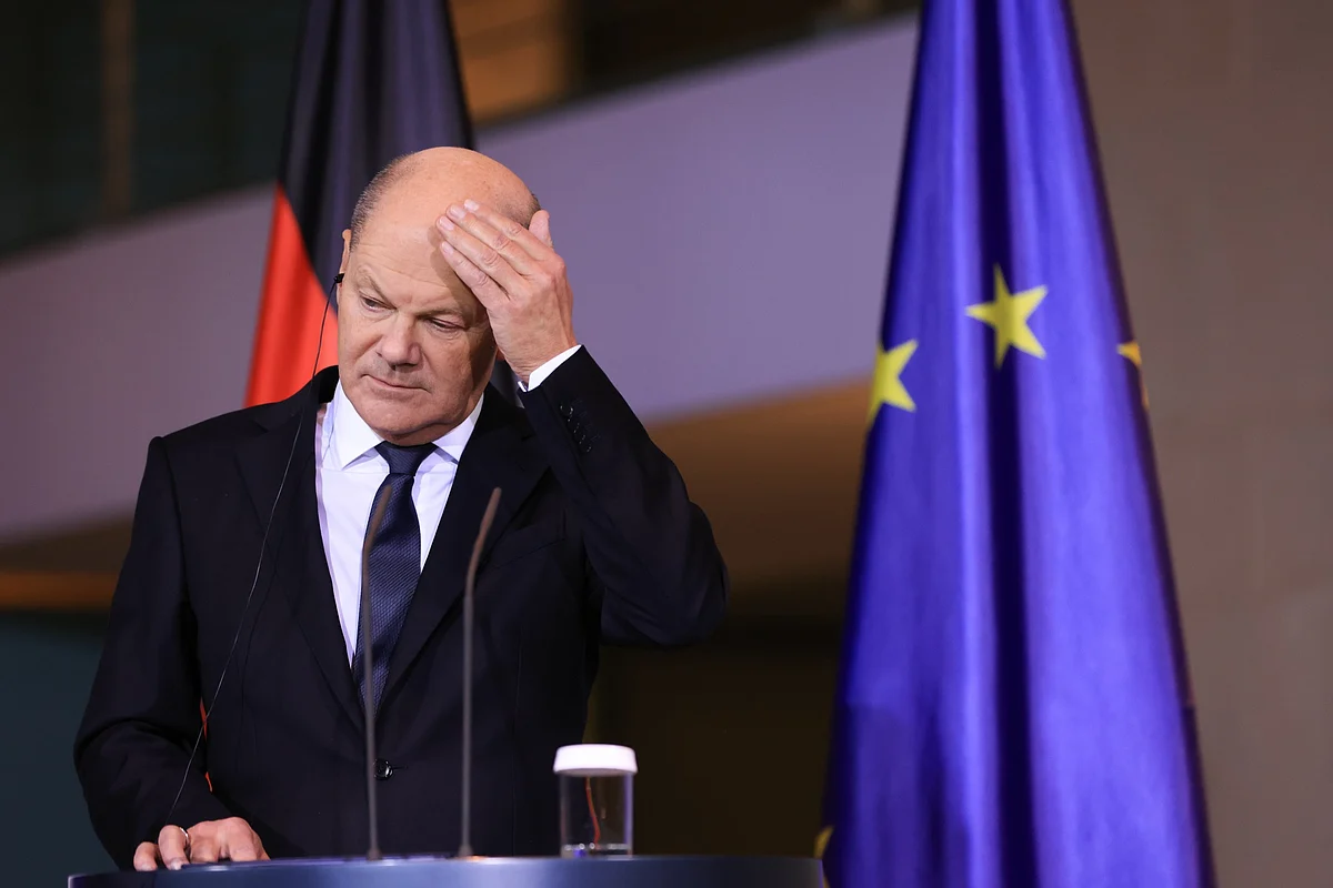 “I have to admit that there is no consensus that the agreements we have reached in Europe are adequate,” Olaf Scholz said last week of his ruling coalition’s view on issues such as the Corporate Sustainability Due Diligence Directive.Photographer: Krisztian Bocsi/Bloomberg